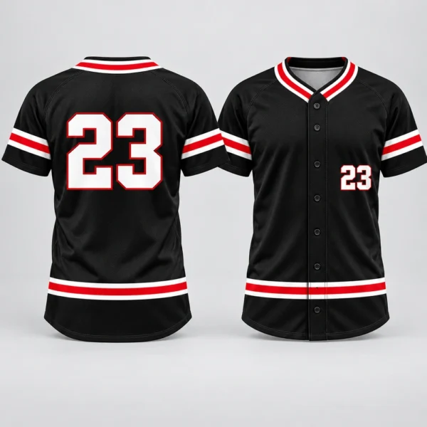 Baseball away uniform featuring a coordinated baseball jersey and matching pants.