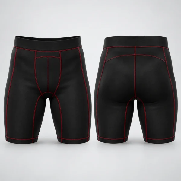 Compression shorts featuring a fitted athletic silhouette and an elasticated waistband.