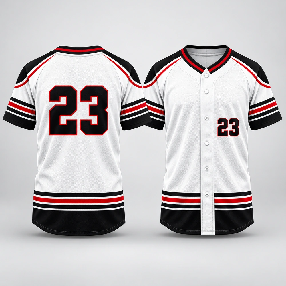 white-baseball-jersey Baseball home uniform featuring a team jersey and matching baseball pants.